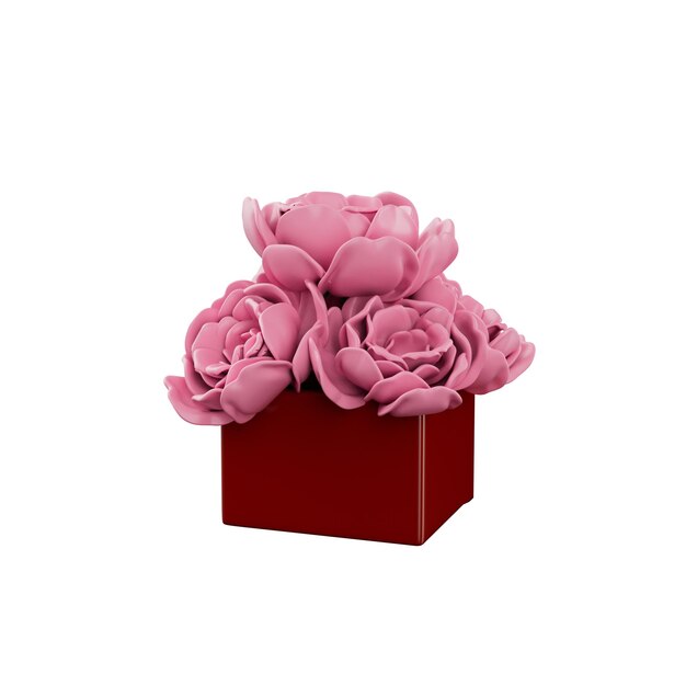 PSD bloemen 3d illustratie