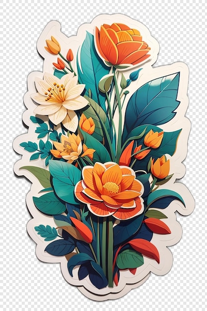 bloemen plant sticker