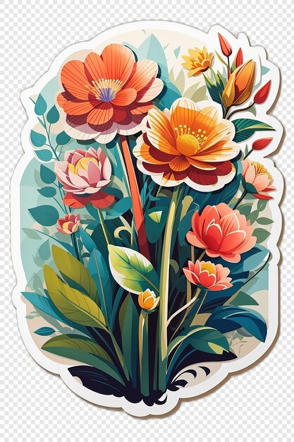 bloemen plant sticker