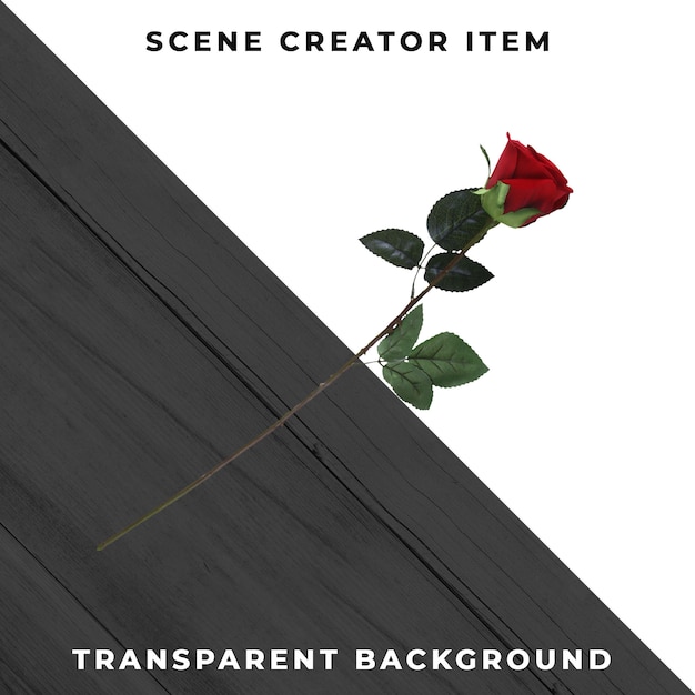 Bloemenobject transparant PSD