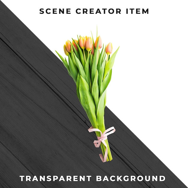 Bloemenobject transparant psd