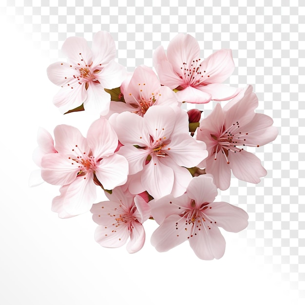 PSD bloesem sakura bloemblaadje gewone doorzichtige achtergrond