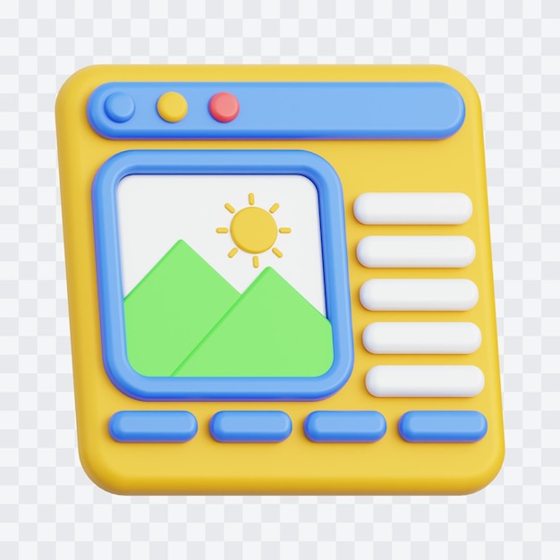 3D-иллюстрация блога