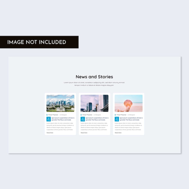 Blogsectie web ui kit