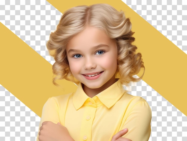 Blond girl png on transparent background