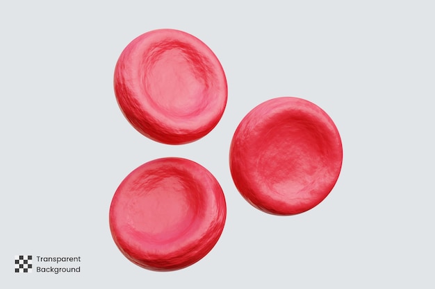 Blood cells 3d icon illustrations