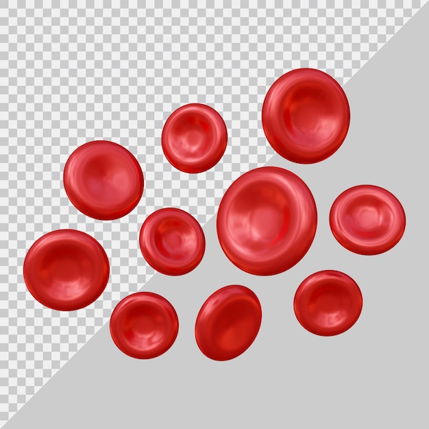 PSD cellule del sangue con stile moderno 3d