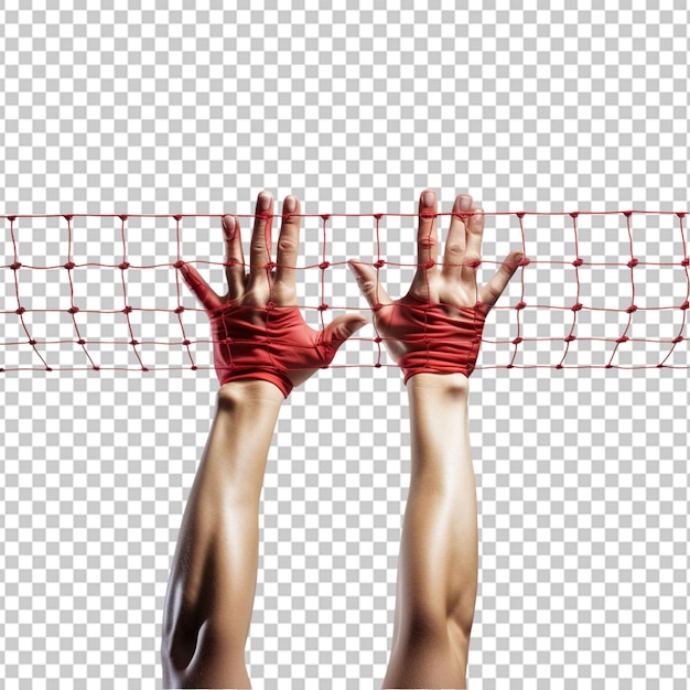 PSD blood handprint on transparent background