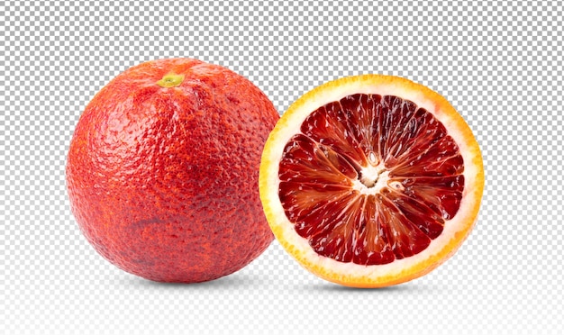 Blood orange fruit isolated