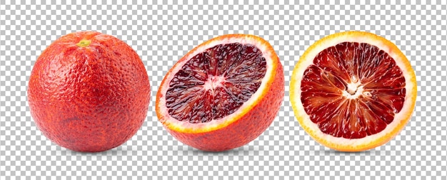 PSD blood orange isolated on alpha layer