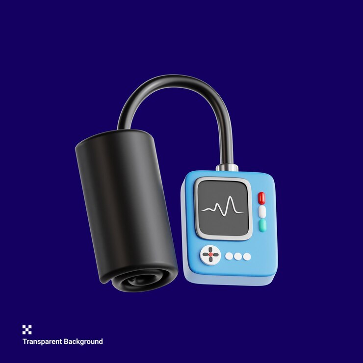 PSD blood pressure cuff monitoring equipment 3d icon
