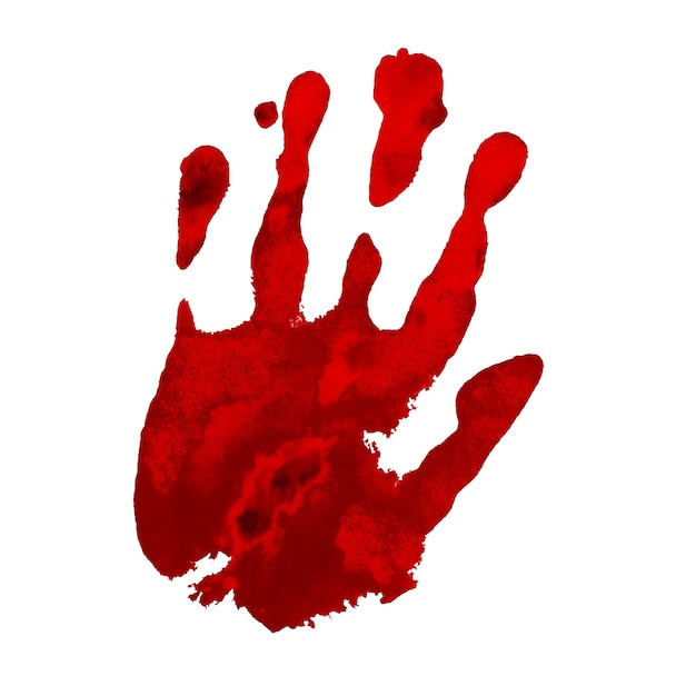 PSD blood splash on a white background