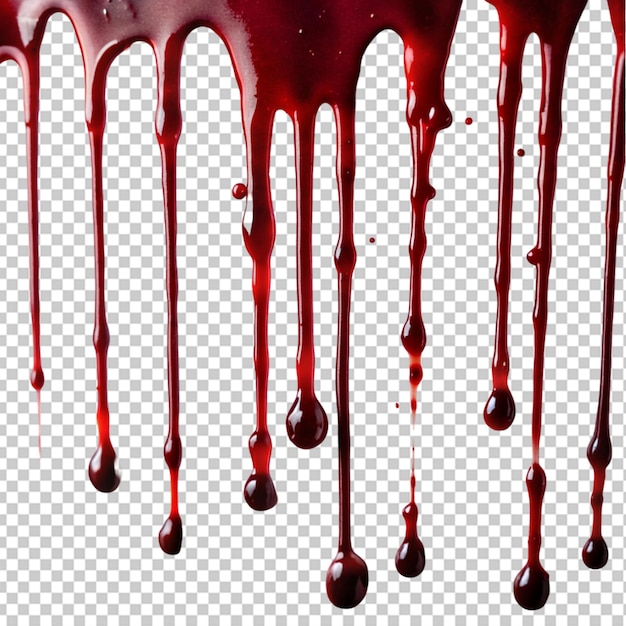 PSD blood splats dripping png