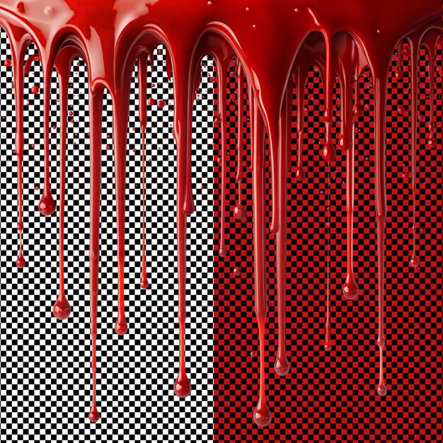 PSD blood splats on transparent background