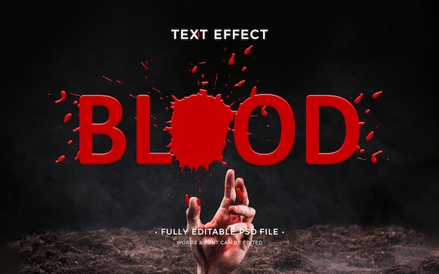 Blood Text Effect