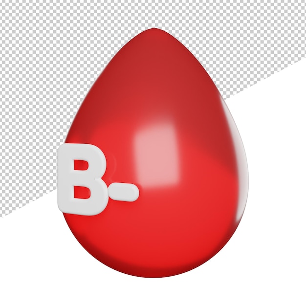 PSD Клетка группы крови b красная капля крови с ab на ней