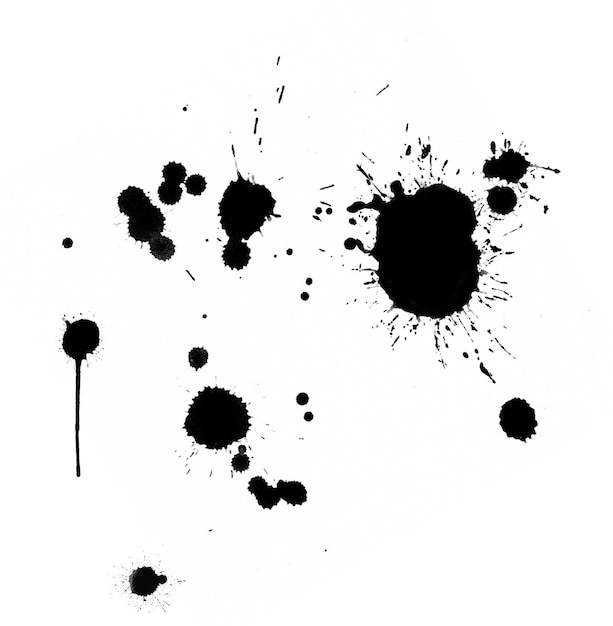 blot stain splashes of paint