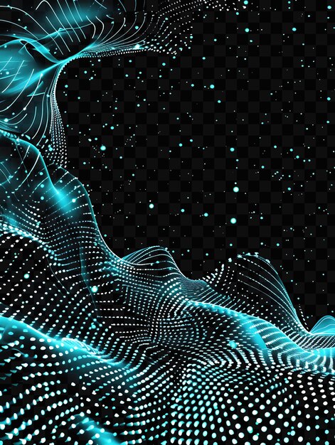 PSD a blue abstract background with a dynamic wave and stars