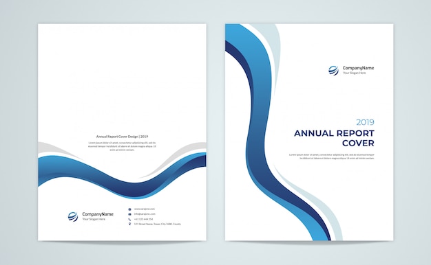 PSD blue annual report cover and back