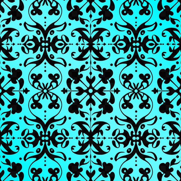 PSD a blue background with a pattern of hearts and a black background