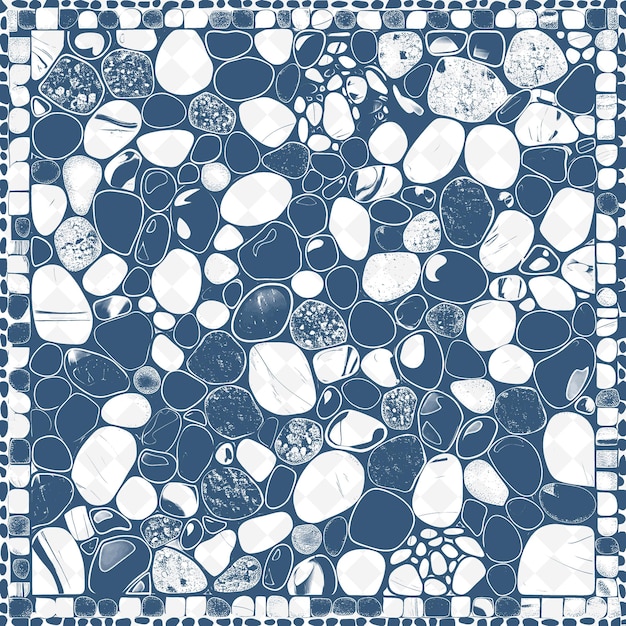 PSD a blue background with a pattern of white and blue circles