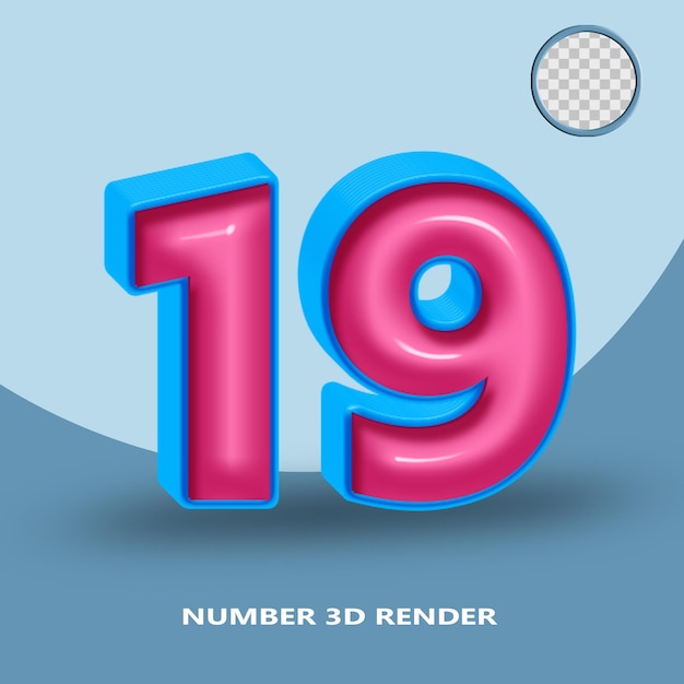 A blue background with a red and blue number 9.
