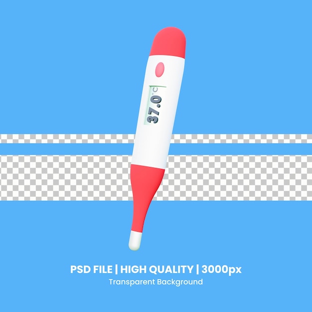 A blue background with a red thermometer that says psd file.