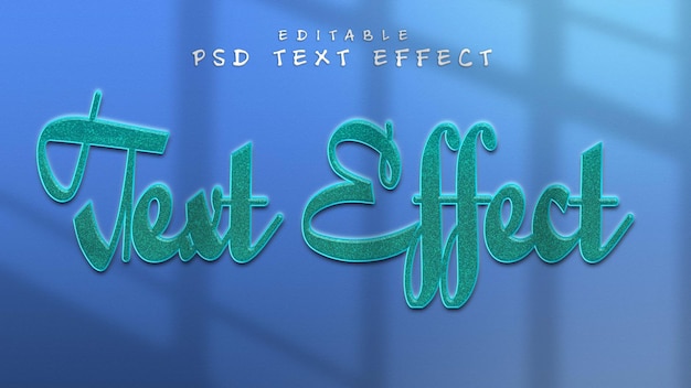 Синий фон с текстовым эффектом синего цвета Text Effect New Style PSD