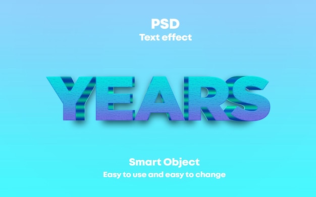 中央に psd のテキストがある青色の背景