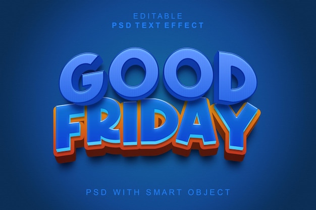 PSD a blue background with the word good friday on it