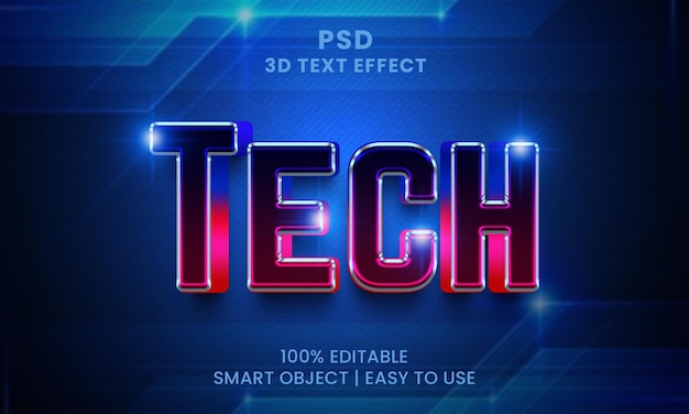 a blue background with the word tech on it