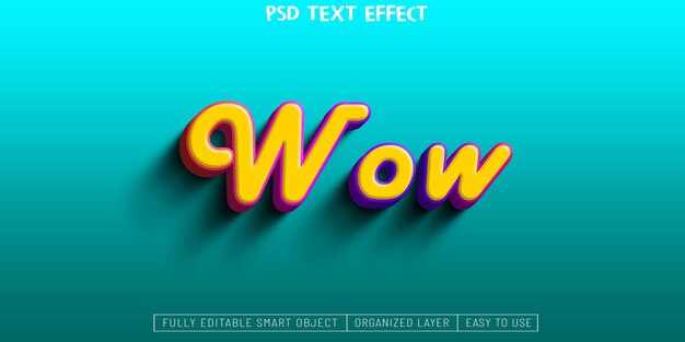 PSD a blue background with the word wow on it