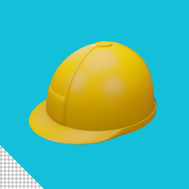 PSD a blue background with a yellow hard hat on it.