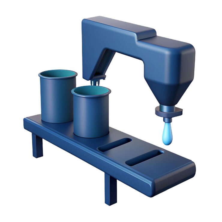 PSD a blue and black microscope with a blue cap