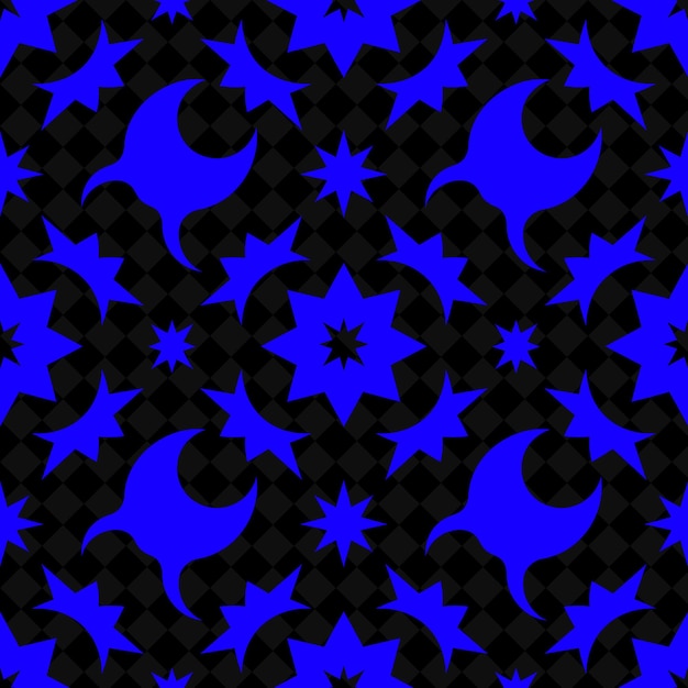 PSD a blue and black pattern with the star on it