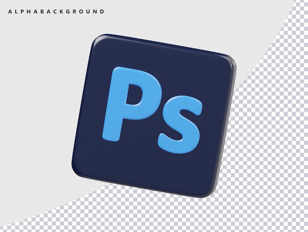 a blue and black square with p and the words px on it