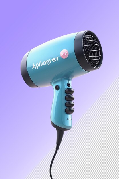 PSD a blue blowdryer with the word oster on it