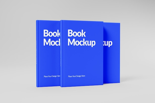blue book mockup for design and presentation