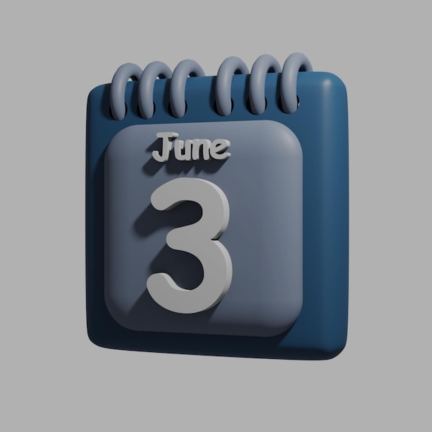 PSD a blue calendar with the date may 30 on it