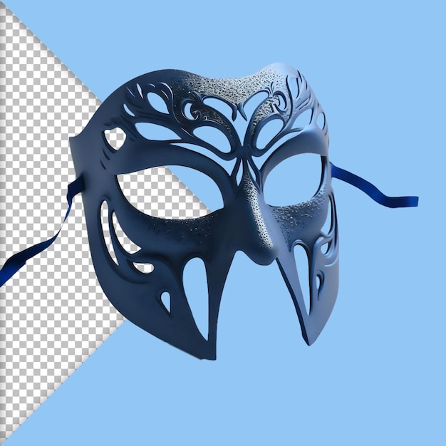 PSD maschera di carnevale blu festa in costume 3d halloween