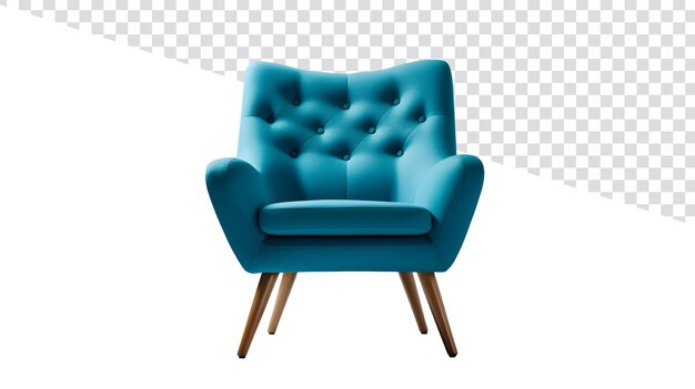 Blue Chair Magic Mesmerizing Front View 제품 사진 on 투명한 배경