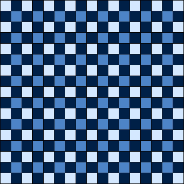 PSD blue checkerboard pattern for backgrounds and designs