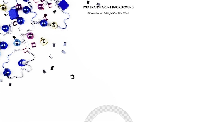 PSD blue christmas or new year holiday background