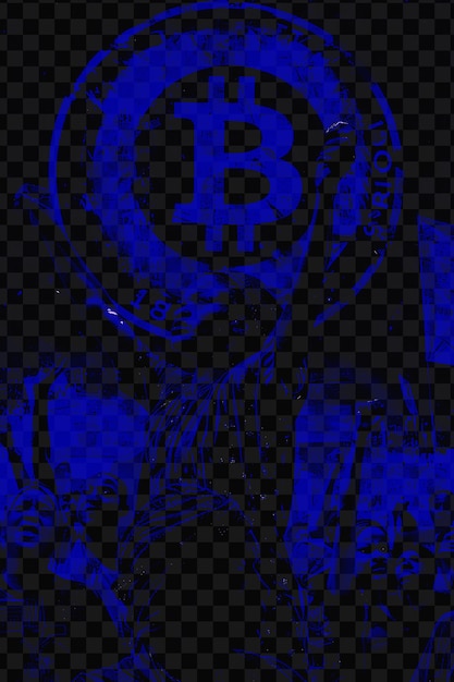 PSD a blue circle with the letter b on it