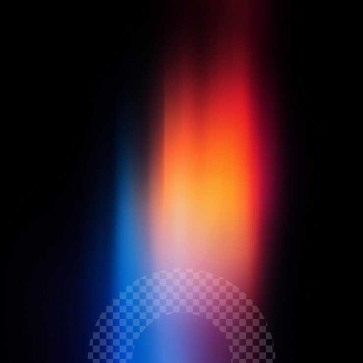 PSD a blue circle with a red and blue light on it