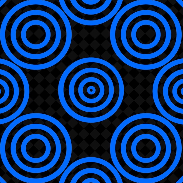 PSD blue circles on a black background