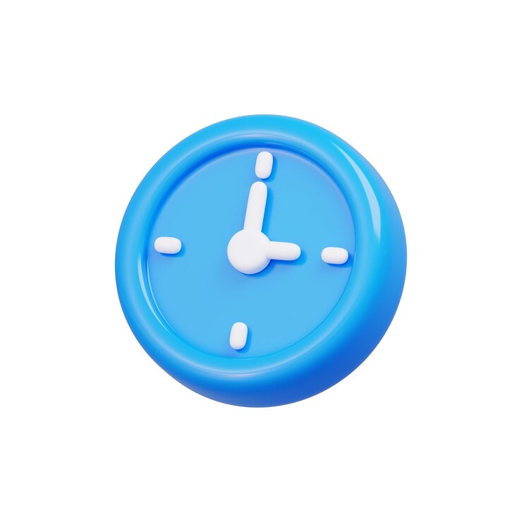 Blue clock a symbol of times relentless march