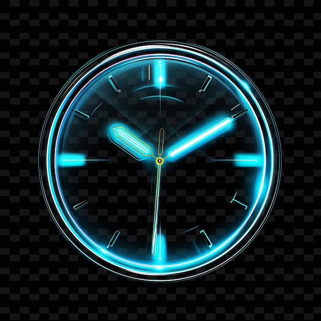 PSD a blue clock with the word quot minute and hour quot on it