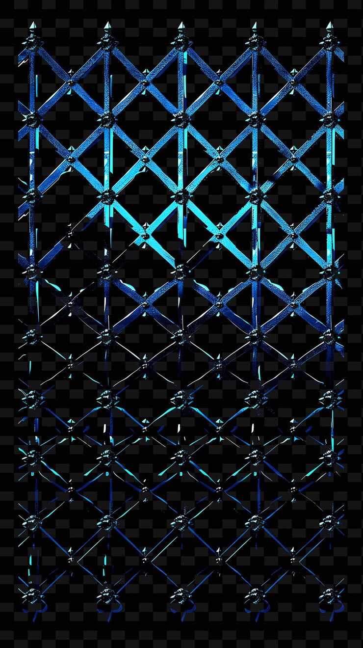 PSD a blue diamond pattern is shown on a black background