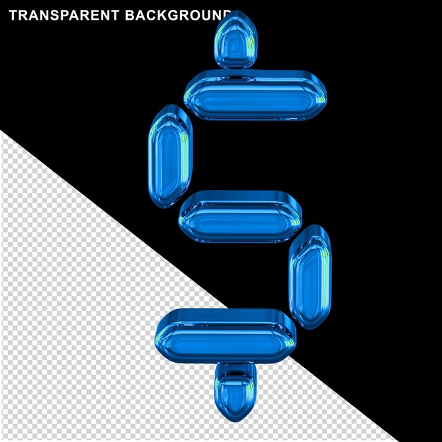 blue digital symbol